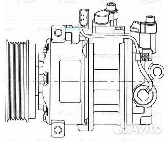 Компрессор кондиционера Ауди Q7 06- 3.6FSi