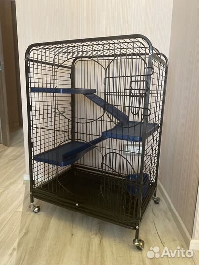 Клетка для шиншиллы многоуровневая