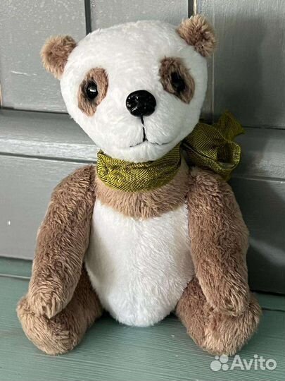 Тедди панда бежевая (игрушка миниатюра)