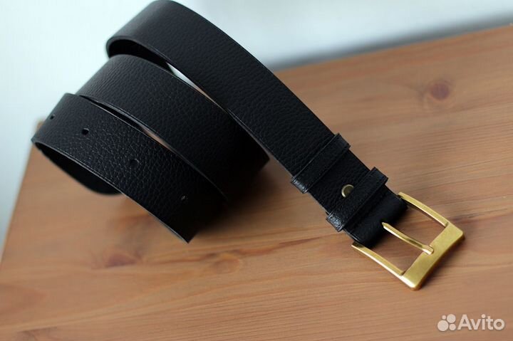 Мужской кожаный ремень ручной работы