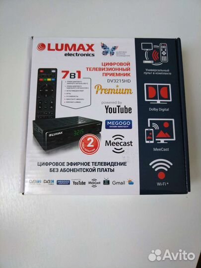 Приставка smart-TV DVB- T2 lumax модель DV-3215HD