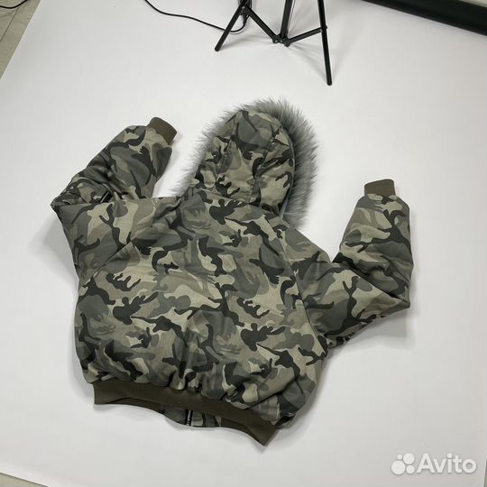 Зимний бомбер аляска камуфляж