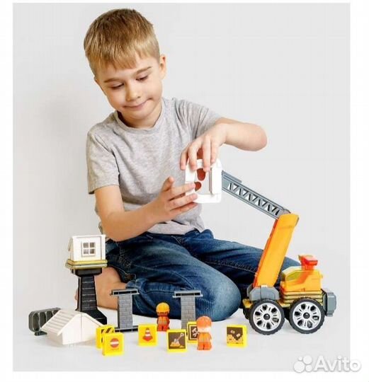 Новый магнитный конструктор Стройка