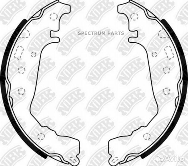 Nibk FN2383 Колодки тормозные барабанные зад