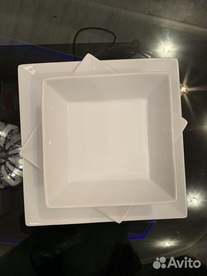 Тарелки квадратные