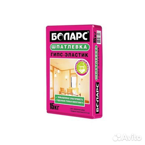 Шпаклевка гипсовая Эластичная