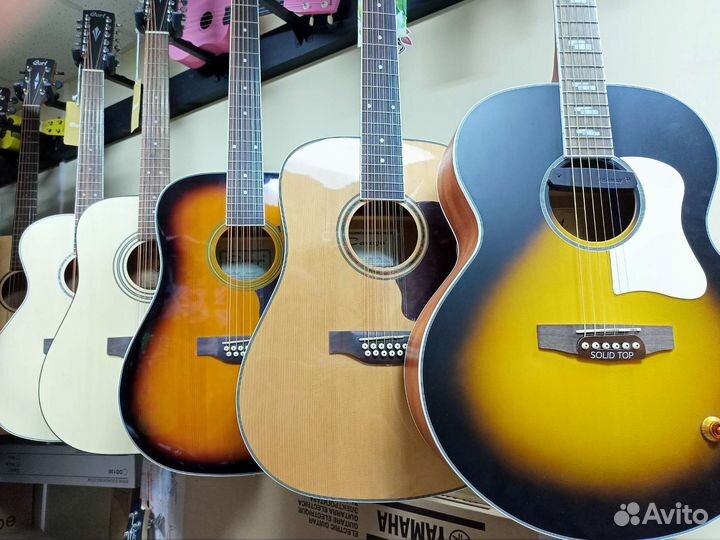 Гитара акустическая, новая, большой выбор