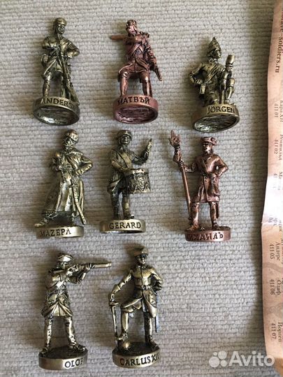 Полтавская битва металлические солдатики Ландрин