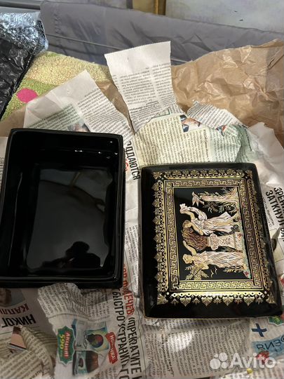 Поднос, шкатулка