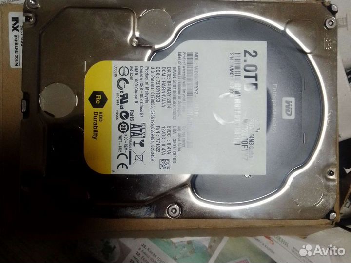 Жесткие диски WD30efrx, WD1003fbyx