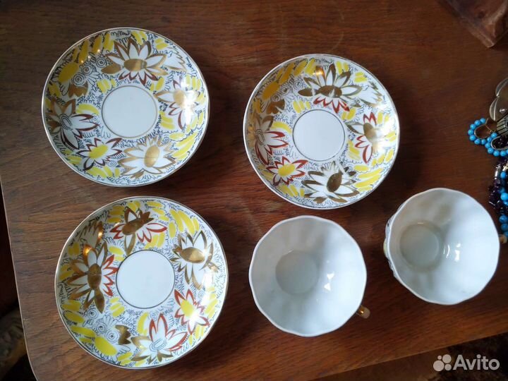 Чайная пара Золотые ромашки