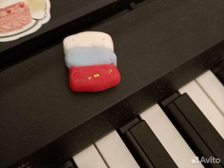 Флаг россии из легкого пластилина