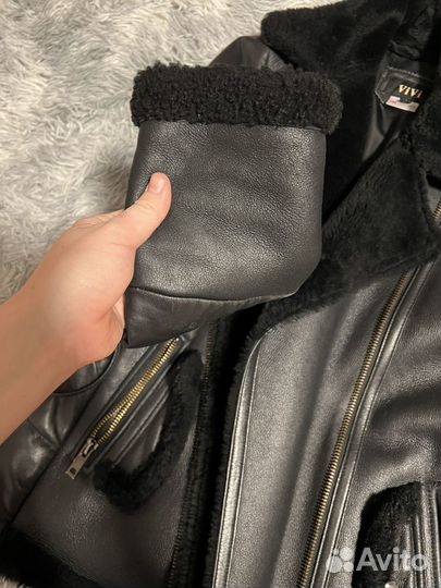 Дубленка натуральная женская 46