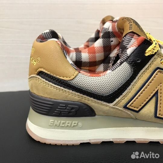 Кроссовки New Balance 574 желтые летние