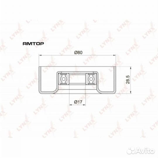 Lynxauto PB-5010 Ролик натяжной приводного ремня l