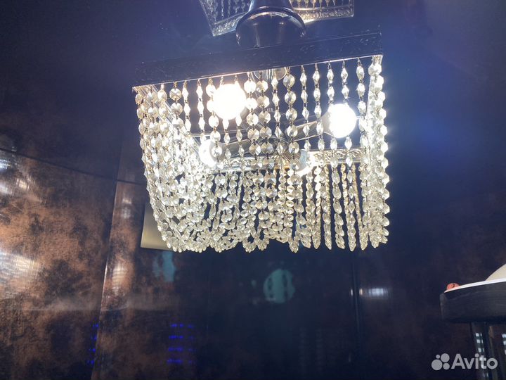 Люстра потолочная хрустальная