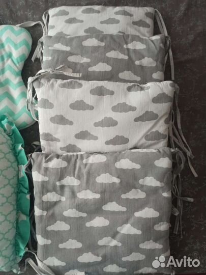 Бортики подушки в детскую кроватку