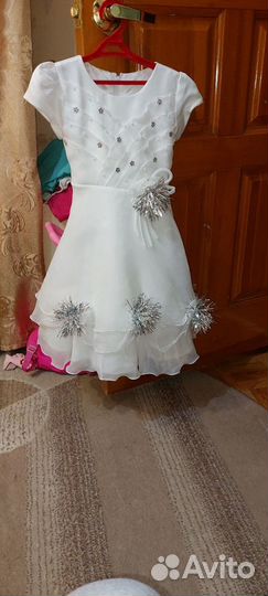 Платье снежинки на Новый год