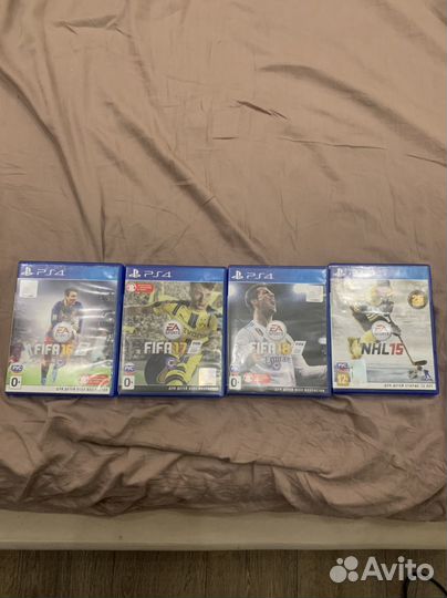 Диски на ps4 fifa NHL