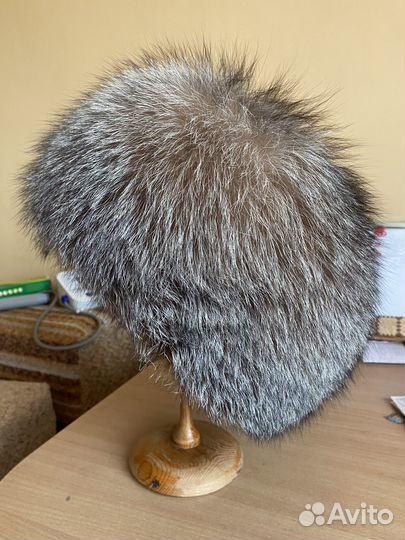 Шапка из чернобурки женская