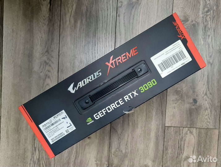 Коробка видеокарты Gigabyte aorus Xtreme RTX3090