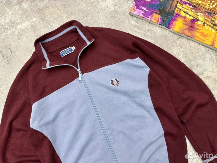 Fred Perry vintage 90s джемпер олимпийка шерсть