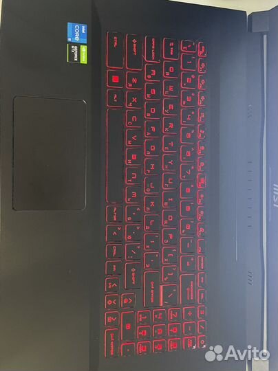 Ноутбук MSI GF76 Katana 11SC-483XRU черный