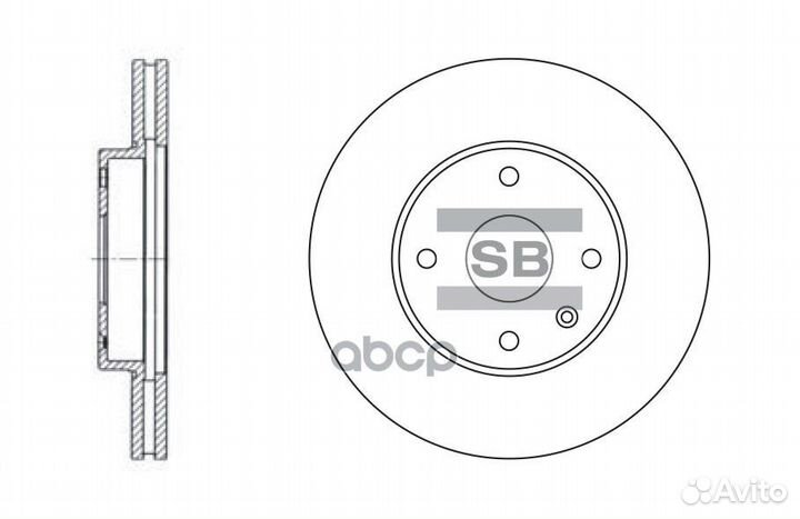 Диск тормозной SD3007 (96329364, 96329153) SD30