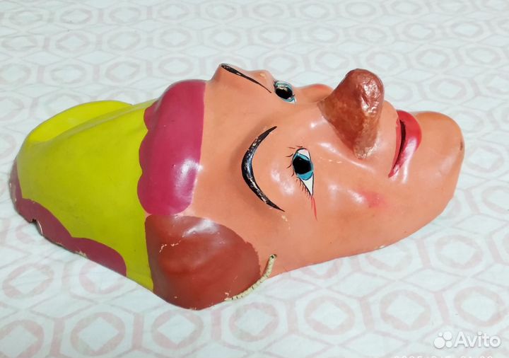 Маска клоуна новогодняя СССР