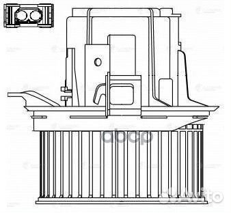 Э/вентилятор отоп. для а/м Mercedes-Benz C (W20