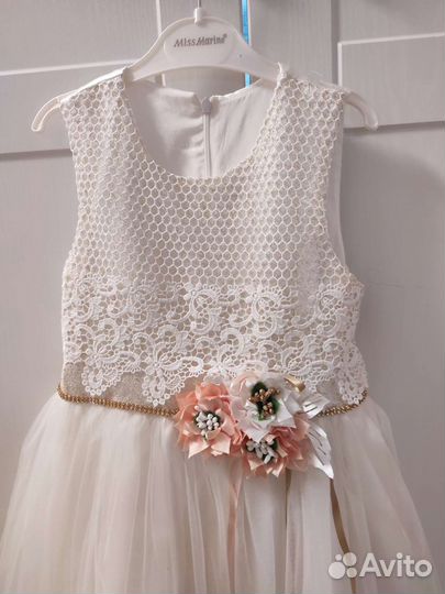 Платье для девочки 128+