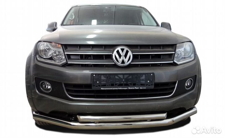 Защита переднего бампера VW Amarok двойная