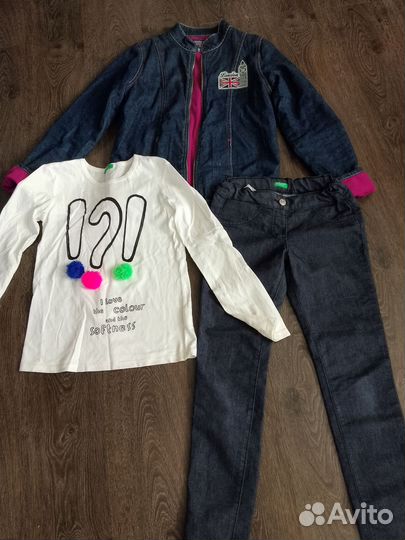 Вещи пакетом на девочку, рост 134 см