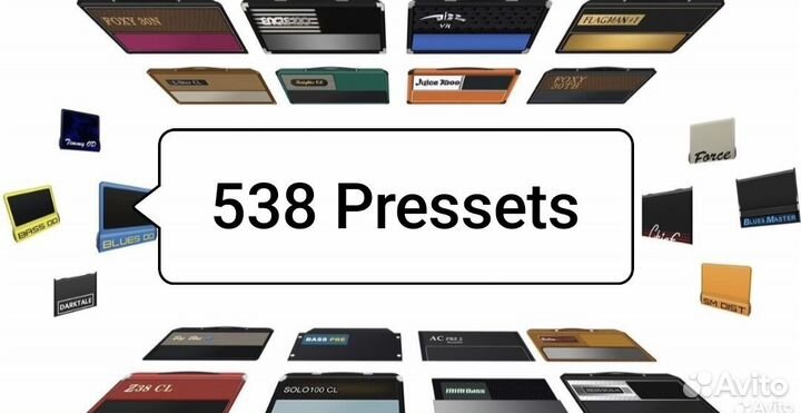 Прессеты 538 + 299 импульсов valeton gp 200