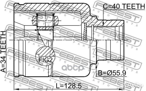 2311-tatrhшрус внутренний к-кт VW Tiguan 07