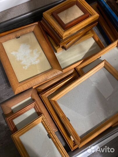 Фоторамки из дерева со стеклом