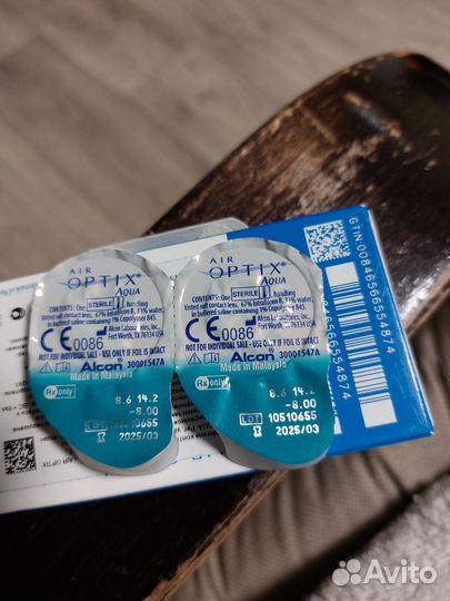 Линзы контактные alcon AIR optix -8
