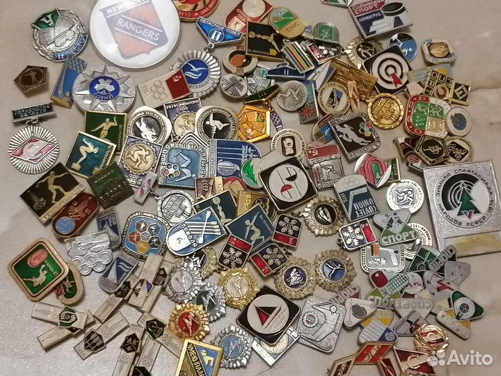 120 значков СССР спорт, олимпиада 80