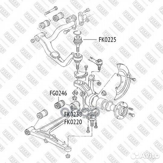 Опора шаровая нижняя левая/правая VW Transporte