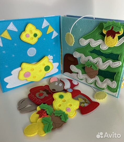 Детская книга из фетра