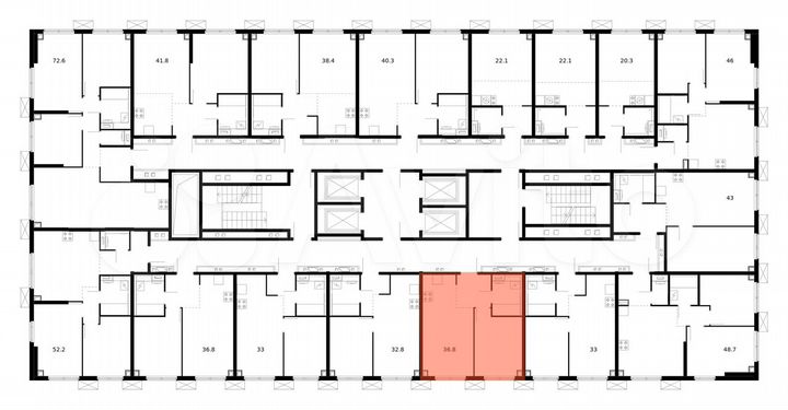 1-к. квартира, 36,8 м², 13/33 эт.