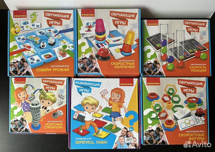 Детские настольные игры (Bondibon, Haba и др.)