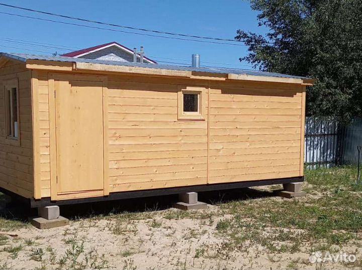 Баня каркасная мобильная улучшенная версия