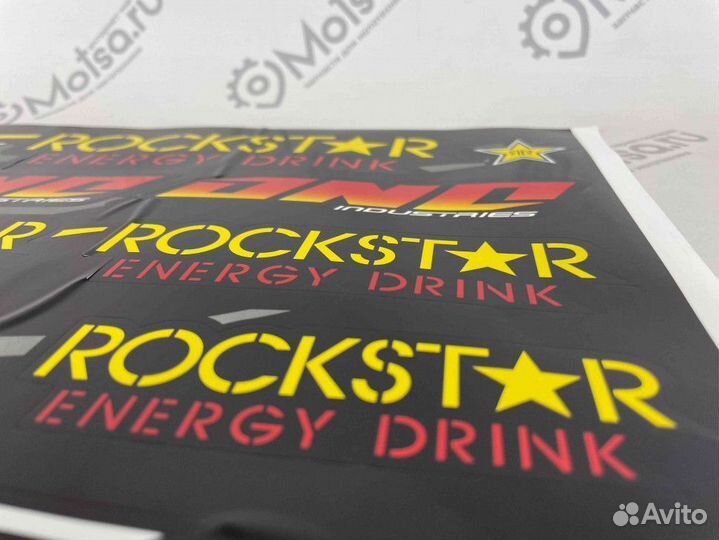 Наклейки rockstar energy drink,ONE industries (30x