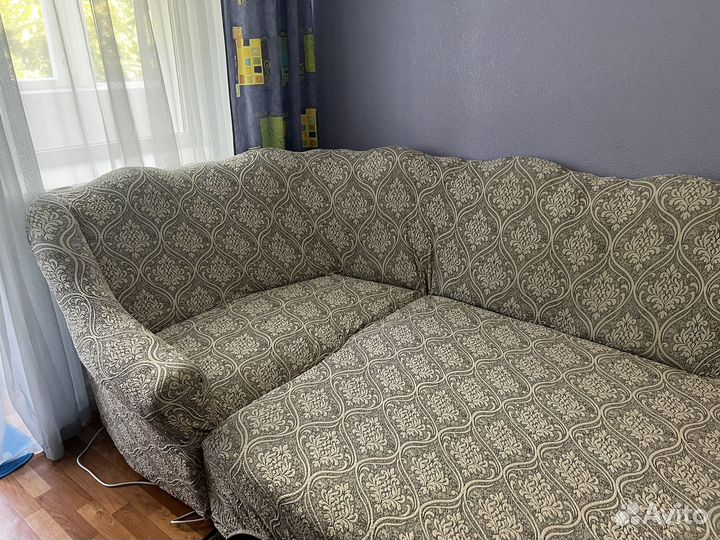 Чехол на угловой диван бу