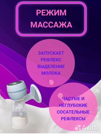 Молокоотсос электрический новый