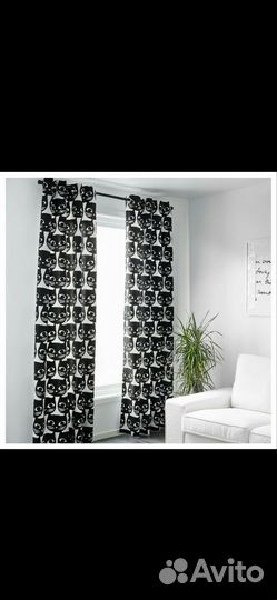 Шторы IKEA на люверсах