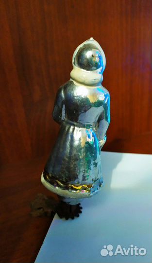 Елочная игрушка на прищепке Снегурочка,50-х гг