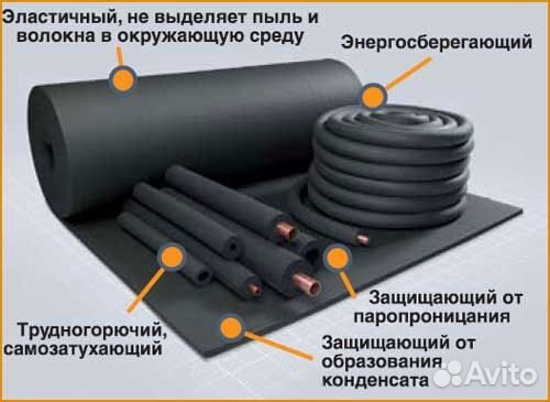 Каучуковая изоляция Армафлекс для труб