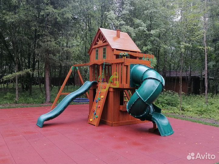 Детская площадка Шато 2 с трубой (Домик)